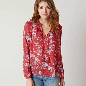 Lucky Brand Floral Blouse size xl